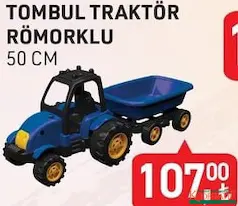 TOMBUL TRAKTÖR RÖMORKLU 50 CM OYUNCAK TOMBUL TRAKTÖR RÖMORKLU 50 CM OYUNCAK